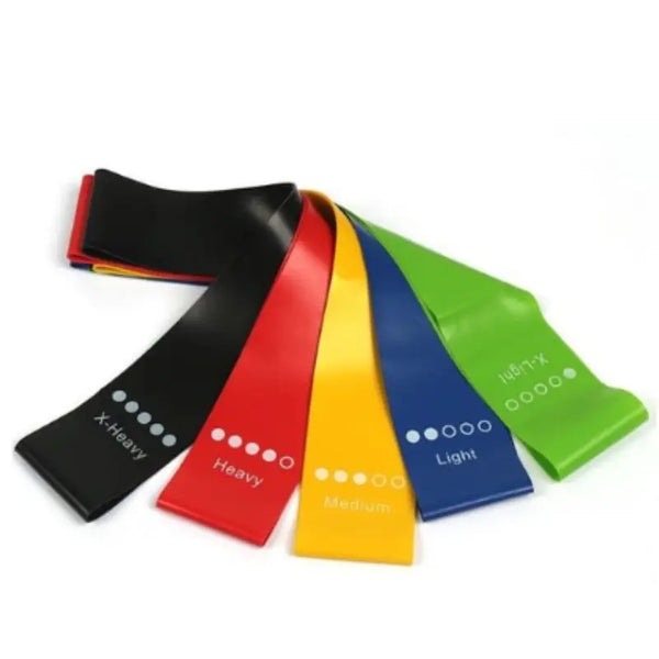 Kit 5 Faixas Elasticas Mini Band Ultraforce